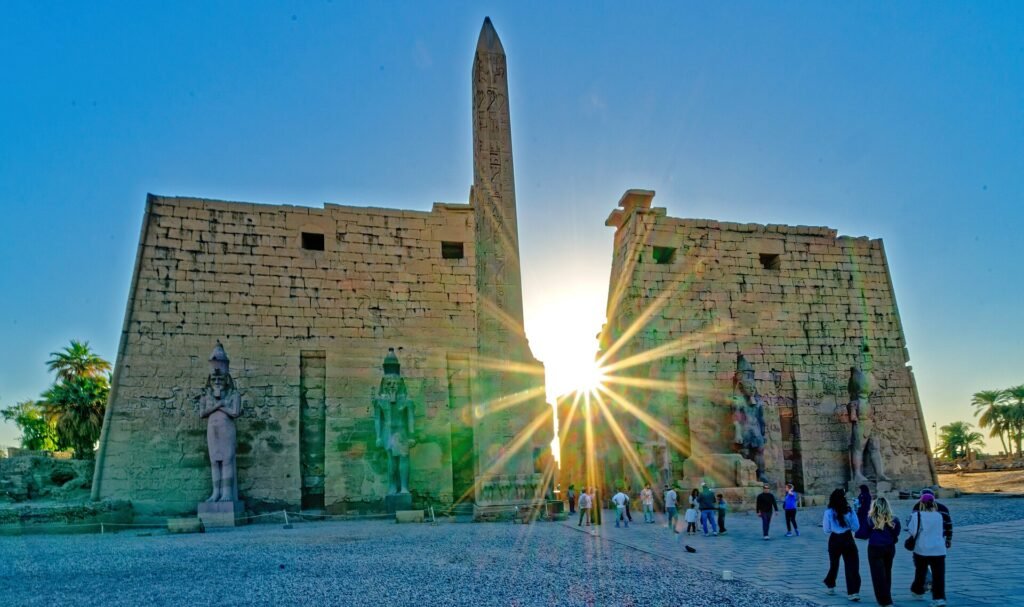 Il tempio di Luxor illuminato
