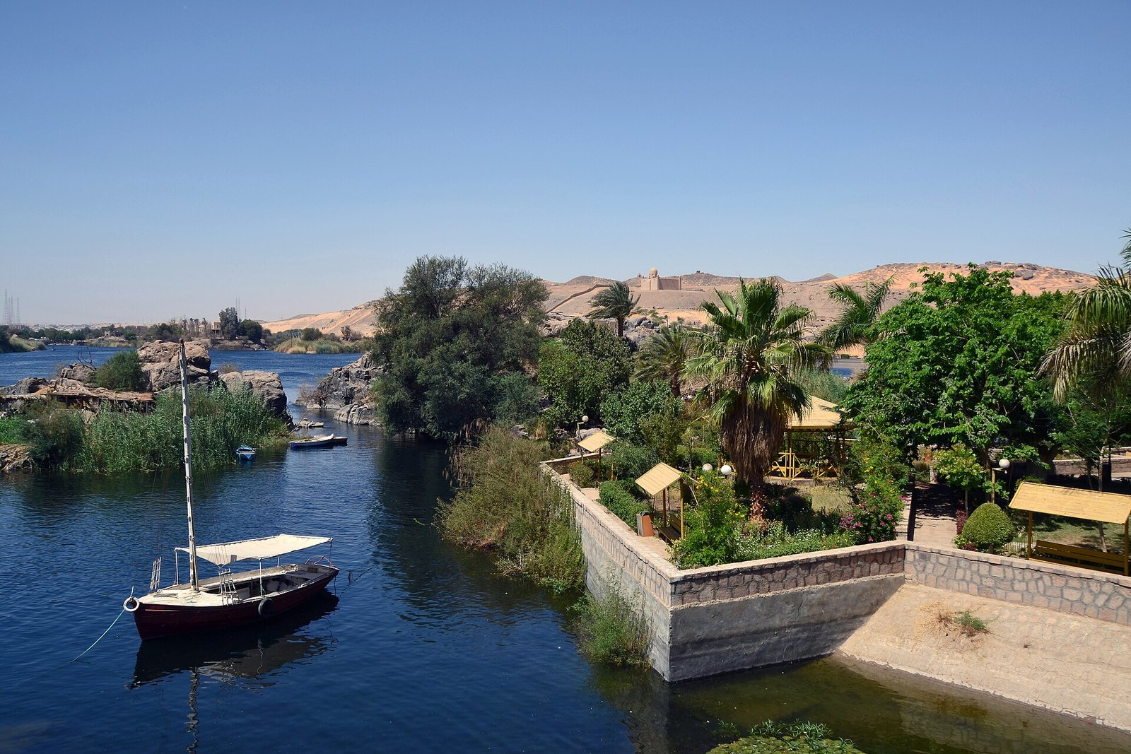 Il giardino botanico dell'Isola delle Piante ad Assuan