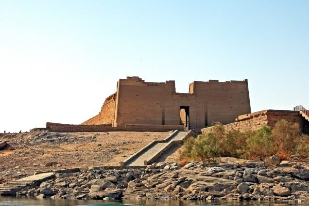 Il tempio di Kalabsha sulle rive del lago Nasser, ricostruito a New Kalabsha