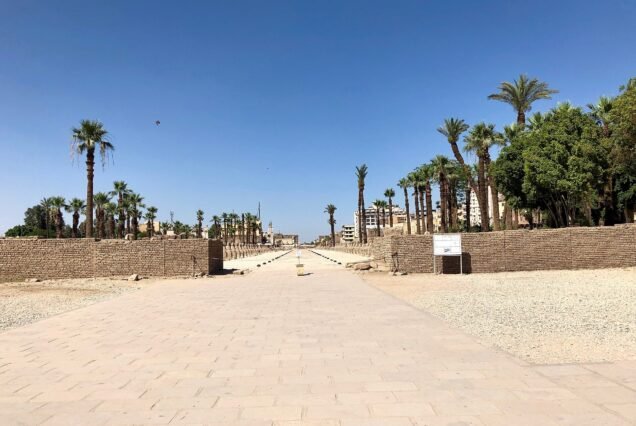 Il viale delle sfingi che collega Luxor a Karnak